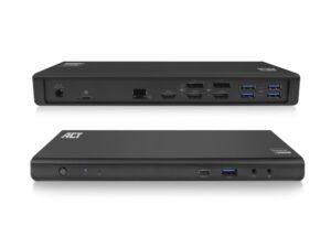 ACT AC7048 | Docking Station & Poortreplicator | USB-C 3.2 Gen 1 | Zwart