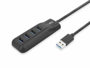 ACT AC6320 | USB 3.2 Gen 1 Interface Hub | Type-A | 5 Gbps | Zwart