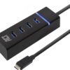 ACT AC6415 | Interface Hub | USB 3.2 Gen 1 (3.1 Gen 1) Type-C | 5000 Mbit/s | Zwart