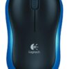 Logitech M185 | Draadloze Muis | Links- en Rechtshandig | RF | 1000 DPI | Zwart/Blauw
