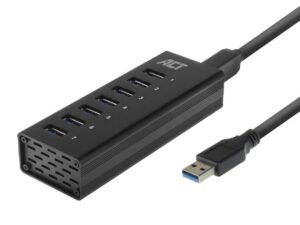 ACT AC6315 | USB 3.2 Gen 1 Hub | Type-A | 5 Gbit/s | Zwart