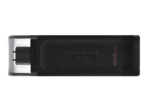 Kingston DataTraveler 70 | 64GB USB-C 3.2 Flash Drive | Zwart