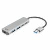 ACT AC6125 | USB 3.2 Gen 1 (3.1 Gen 1) Type-A Interface Hub | 5000 Mbit/s | Grijs