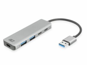 ACT AC6125 | USB 3.2 Gen 1 (3.1 Gen 1) Type-A Interface Hub | 5000 Mbit/s | Grijs