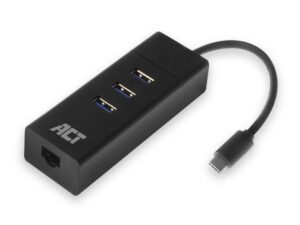 ACT AC6400 | USB 3.2 Gen 1 Hub | Type-C | 5 Gbit/s | Zwart