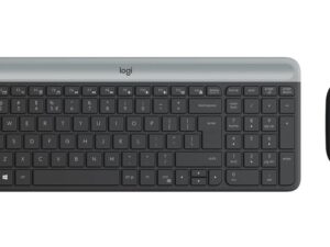 Logitech MK470 Slim Combo | Draadloos Toetsenbord en Muis | QWERTY US International | Grafiet | RETURNED